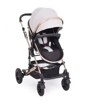 KikkaBoo Amaia Light Grey საბავშვო ეტლის 3x1 კომპლექტი, 4 image
