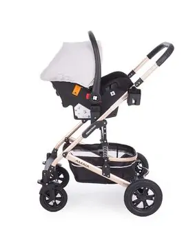 KikkaBoo Amaia Light Grey საბავშვო ეტლის 3x1 კომპლექტი, 10 image