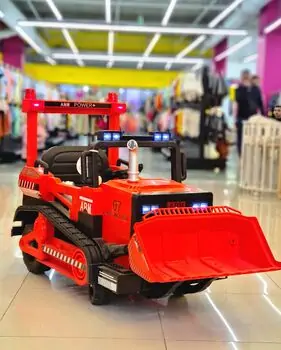 Excavator Red - ელექტრო ტრაქტორი კაუჩუკის საბურავებით