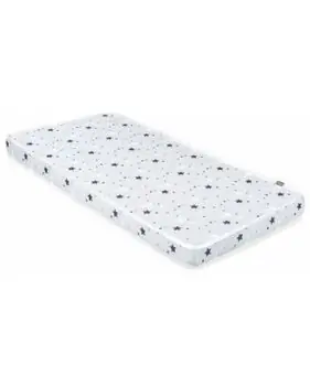 KikkaBoo-ს ბამბის მატრასი Mattress Fantasia 60x120x9cm Stars Grey