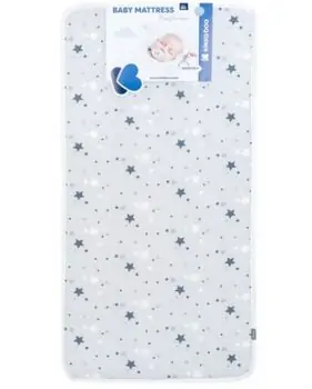 KikkaBoo-ს ბამბის მატრასი Mattress Fantasia 60x120x9cm Stars Grey, 2 image