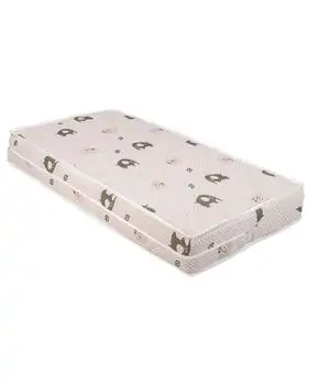 KikkaBoo Mattress CocoCraft Premium Elephants Green 60x120x15cm მატრასი ბამბის ზედაპირით და ქოქოსის შიგთავსით