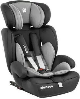 KikkaBoo Car Seat (ISOFIX) Bronn Grey მანქანის სავარძელი (ქარსითი)