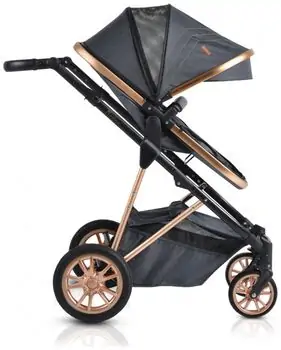 Cangaroo Midas 2in1 Black საბავშვო ტრანსფორმერი ეტლის კომპლქტი, 5 image
