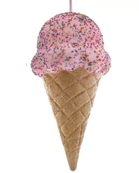 Large Ice Cream Cone Hanging Decoration - ნაძვის ხის სათამაშო