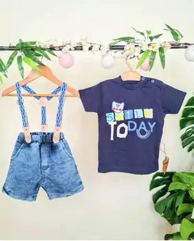 Short And Shirt Set Smile To Day  კომბინიზონი