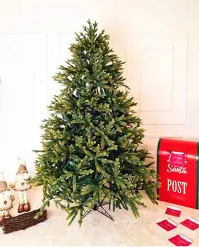 Christmas Tree საახალწლო ნაძვის ხე შერეული სილიკონის წიწვებით 240 CM (OT2330), 9 image