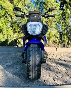 Motorcycle Ducati Blue - ელექტრო მოტოციკლი კაუჩუკის საბურავებით, 3 image