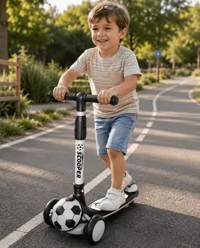 Baby Scooter Runner Black - სკუტერი (სამაკატი)