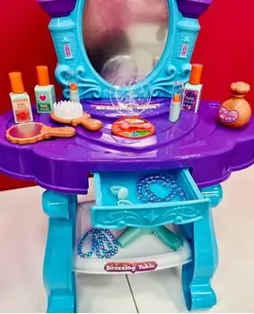 Dresser Set With Lights & Music Ocean blue 3328 საბავშვო ტრილიაჟი აქსესუარებით, 3 image