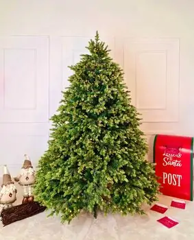 Christmas Tree With Lights - საახალწლო ნაძვის ხე შერეული სილიკონის წიწვებით და განათებებით 210 CM (OT2334), 10 image