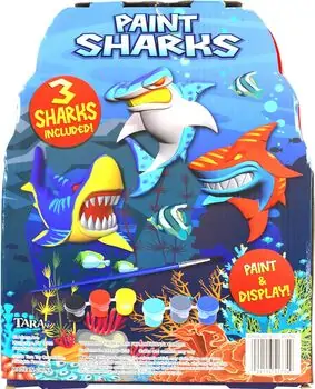Koopman Plaster Pint Dino Shark - სათამაშო გასაფერადებელი ზვიგენი, 7 image