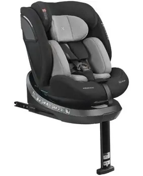 Kikkaboo i-Orbit Light Grey  i-SIZE- მანქანის სავარძელი (ქარსითი)