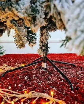 Snow-Covered Christmas Tree დათოვლილი საახალწლო ნაძვის ხე 210 სმ (OT651), 6 image
