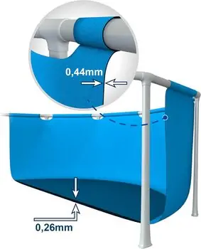 Intex 28209NP Canopy Metal Frame Pool - კარკასული აუზი მზისგან დამცავით, 6 image