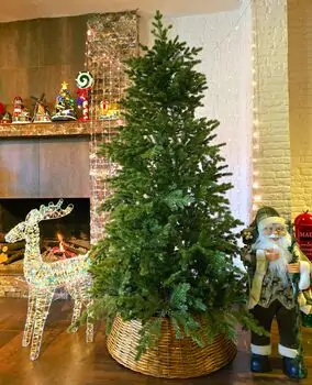 Christmas Tree Green 210 CM  PE - საახალწლო ნაძვის ხე, 100% სილიკონი, 3 image