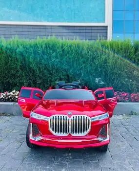 BMW X7 Red - საბავშვო ელექტრო მანქანა, 5 image