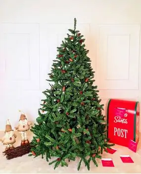 Christmas Tree With Pine Cones -  საახალწლო ნაძვის ხე გირჩებით 210 CM (OT2326)