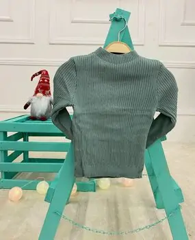 Cute Knitted Sweater - გრძელ მკლავიანი სვიტერი