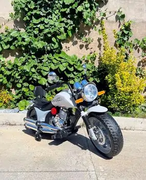 Kids Moto Harley White  - ელექტრო მოტოციკლი