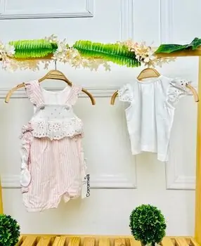 Caramell Romper Sweet Girl Pink საზაფხულო რომპერი, 2 image