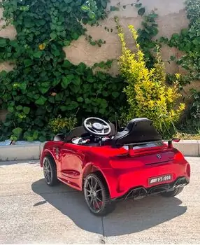 Mercedes Benz AMG HL289 Red - ელექტრო მანქანა ტყავის სავარძლით, 3 image