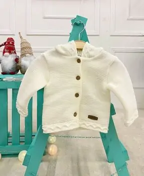 Baby Knitted Jacket White - საბავშვო მოსაცმელი
