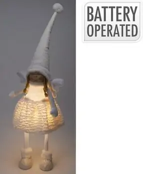 Christmas Angel Girl With Warm White Led საახალწლო დეკორაცია განათებით