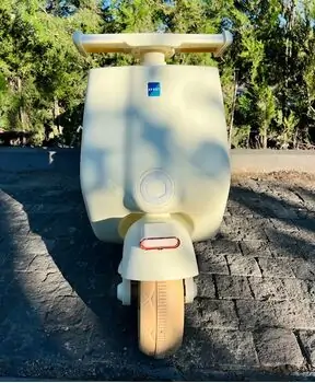 Vintage Electric Moto White - ელექტრო მოტოციკლი, 3 image