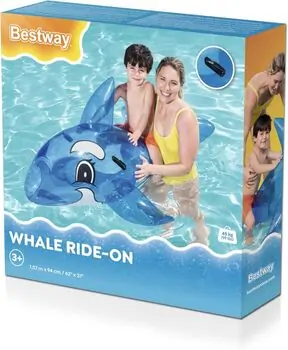 Bestway 41037 Whale Ride-On - გასაბერი ვეშაპი, 6 image