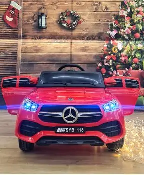 Mercedes Benz Red - ელექტრო მანქანა კაუჩუკის საბურავებით, 2 image