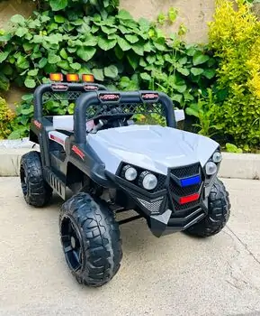 Mini Mitsubishi Jeep White - ელექტრო მანქანა კაუჩუკის საბურავებით