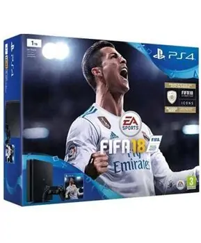 სათამაშო კონსოლი SONY Playstation 4 Console 1TB საჩუქრად + FIFA 18, 2 image