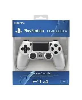 კონსოლის კონტროლერი Sony DualShock 4 Wireless Controller - Silver (PS4), 3 image