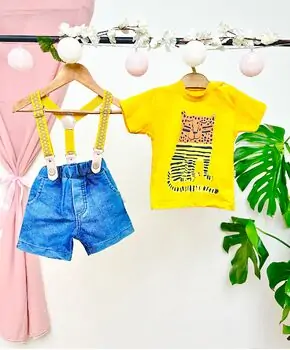 Save The Planet Short And Shirt Set კომბინიზონი