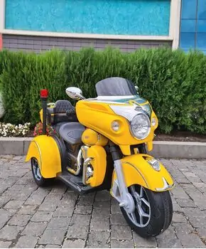 Electric Motorcycle Yellow - ელექტრო მოტოციკლი, 3 image