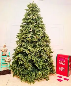Christmas Tree With Lights - საახალწლო ნაძვის ხე შერეული სილიკონის წიწვებით და განათებებით 300 CM (OT2336)