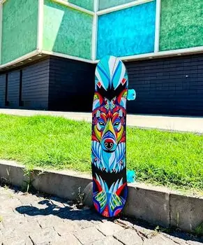 Skateboard Wulf With LED Wheels სკეიტბორდი