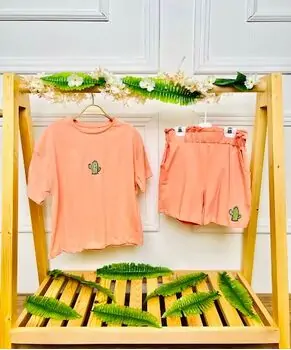 Cactus 2 In 1 Set Peach საბავშვო ორეული