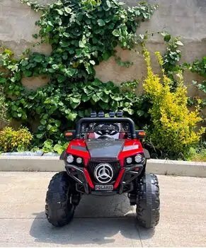 Electric Car Polaris 4X4 Red - ელექტრო მანქანა ტყავის სავარძლით, 3 image