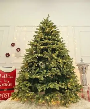 Christmas Tree With Lights - საახალწლო ნაძვის ხე შერეული სილიკონის წიწვებით და განათებებით 210 CM (OT2334), 2 image