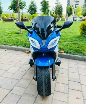 Super Moto Blue - ელექტრო მოტოციკლი კაუჩუკის საბურავებით, 3 image