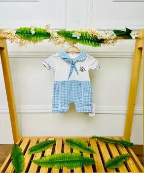 Grand Baby Romper Little Captain Blue საბავშვო რომპერი
