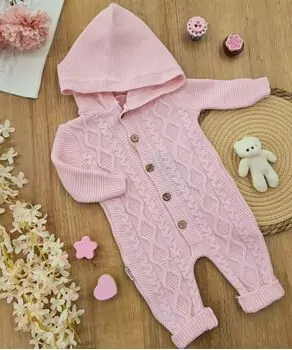 Cute Knitted Romper - საბავშვო ნაქსოვი რომპერი