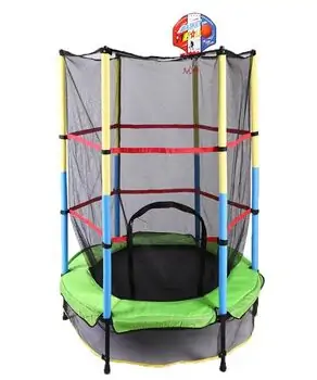 Metal & Plastic Trampoline 140cm LBT55 Green - ბატუტი, 3 image