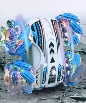 Remote Control Stunt Car With Glowing Wheels - სათამაშო დისტანციური მანქანა, 3 image