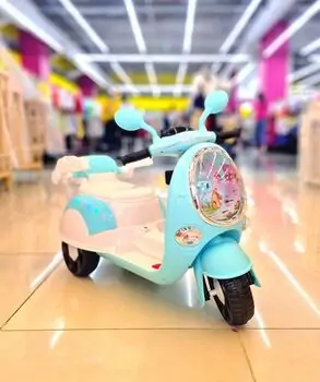 Moped Peppa Pig For Kids Blue - საბავშვო ელექტრო მოპედი