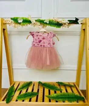 Baby Girl Daisy Dress Pink საბავშვო კაბა