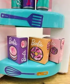 Barbie Large Kitchen with Light and Sound - ბარბის ფუნქციური სათამაშო სამზარეულო, 6 image