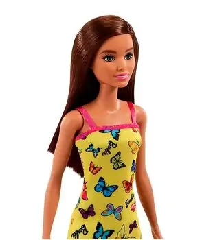 Barbie Stylish doll with yellow dress HBV08 თოჯინა ყვითელი კაბით, 2 image
